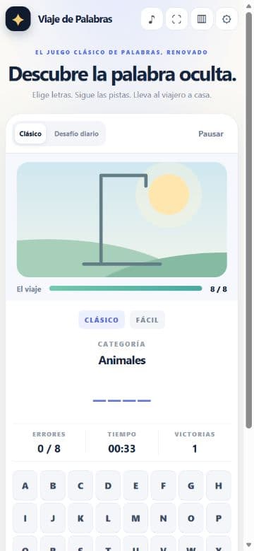 Capturas del juego 3: Ahorcado: Viaje de Palabras