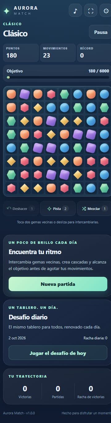 Capturas del juego 3: Aurora Match