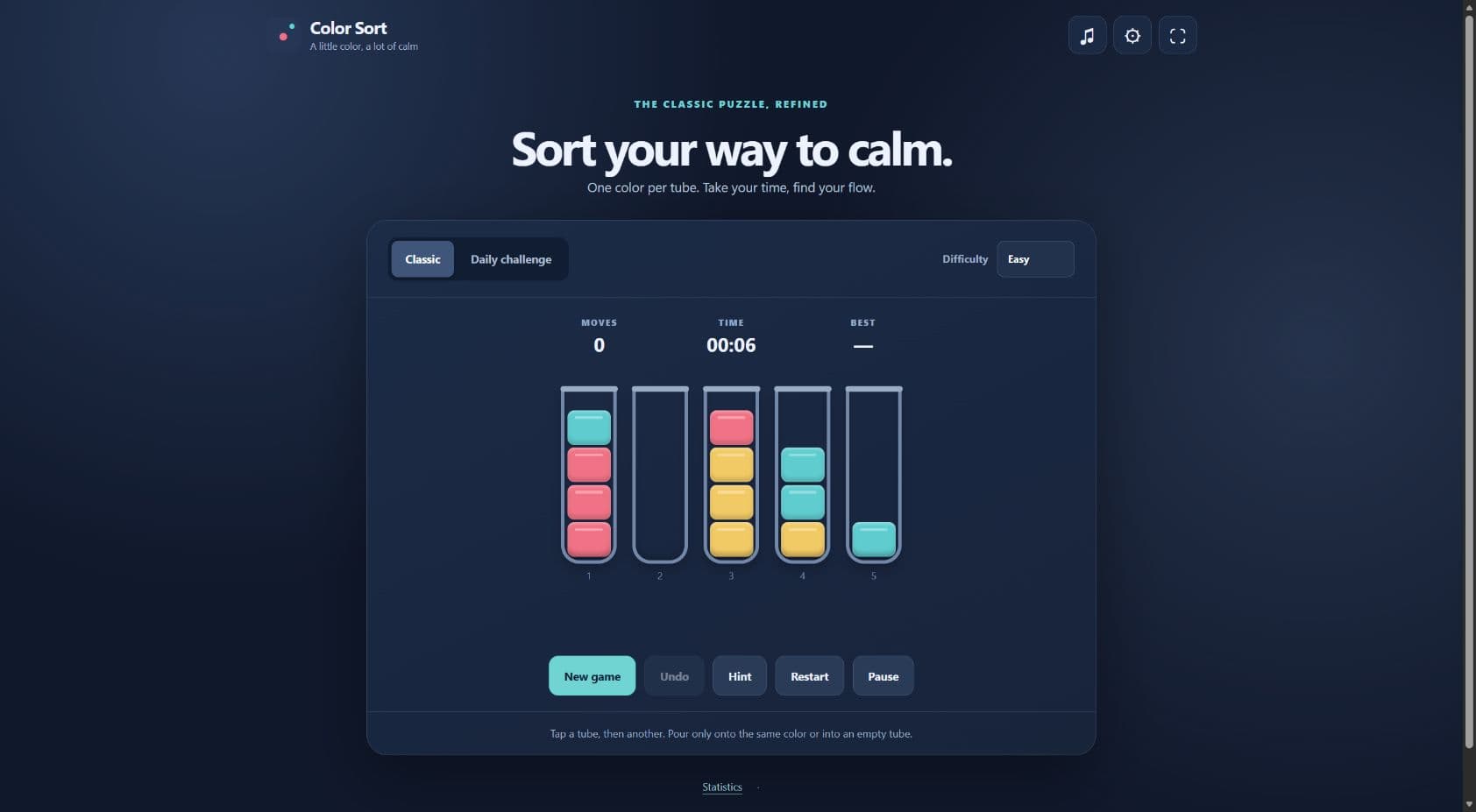 Capturas del juego 2: Color Sort