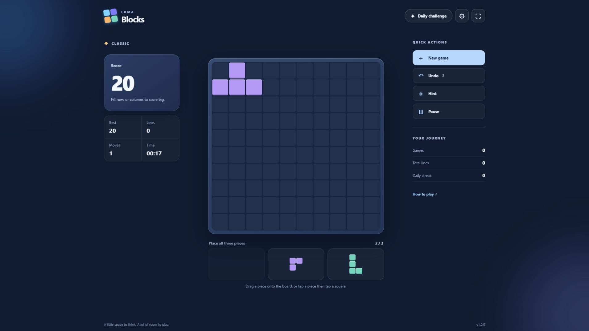 Capturas del juego 2: Luma Blocks