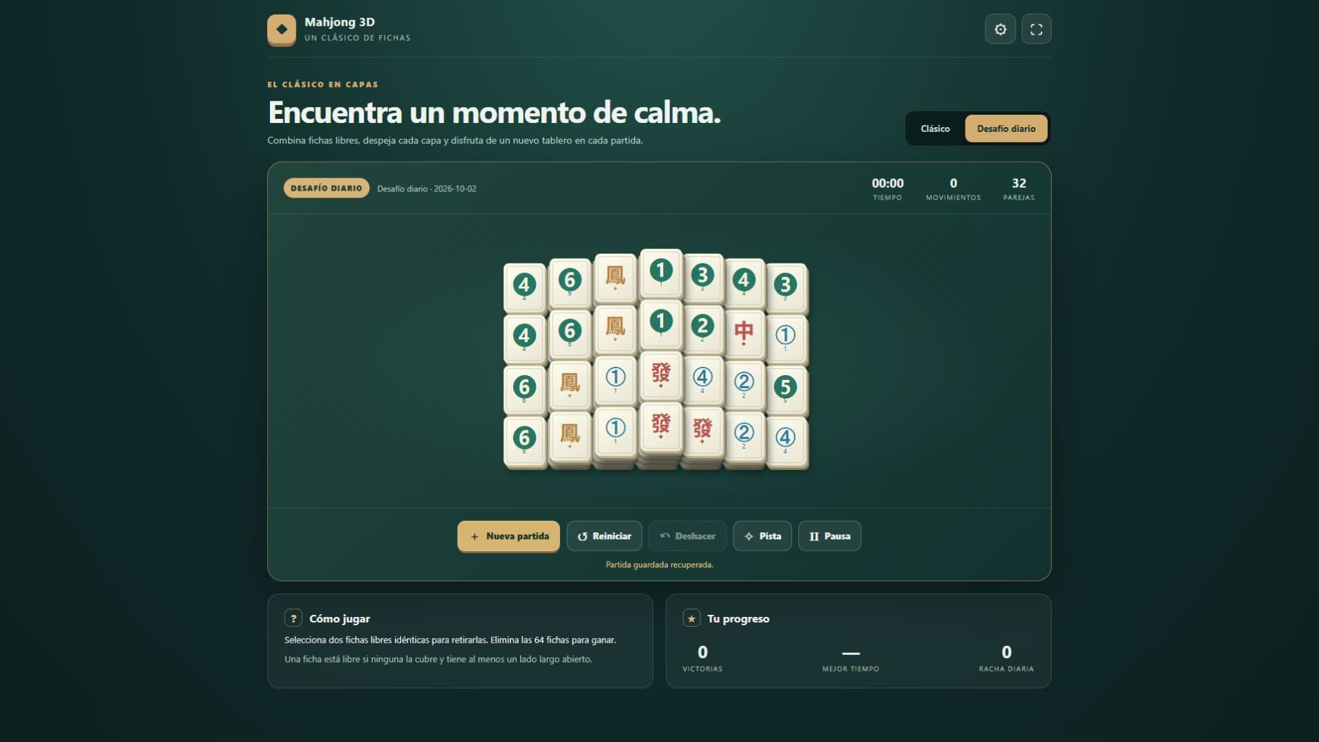 Capturas del juego 3: Mahjong 3D