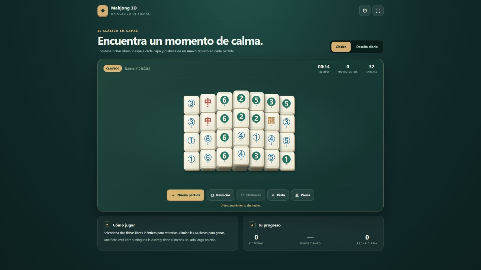 Captura de Mahjong 3D
