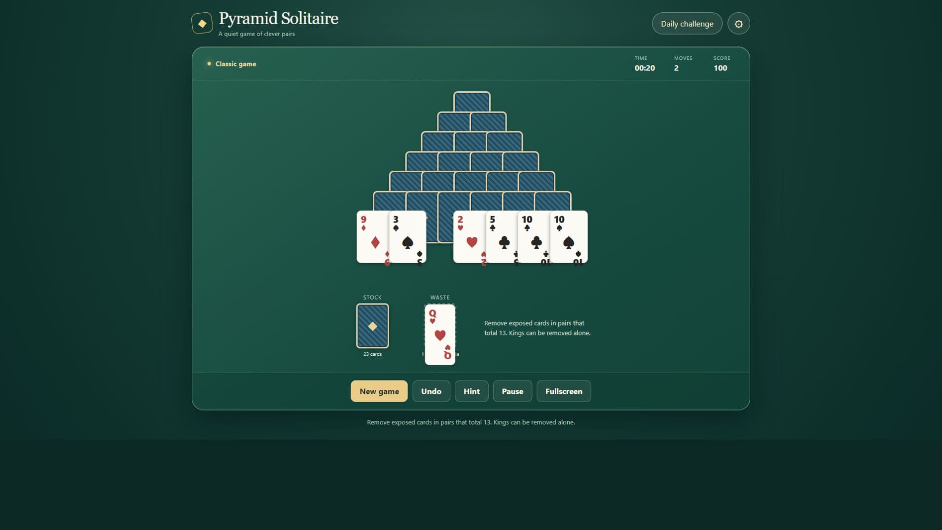 Capturas del juego 2: Solitario Pirámide
