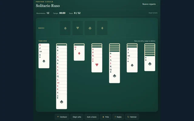 Arte promocional de Solitario Ruso