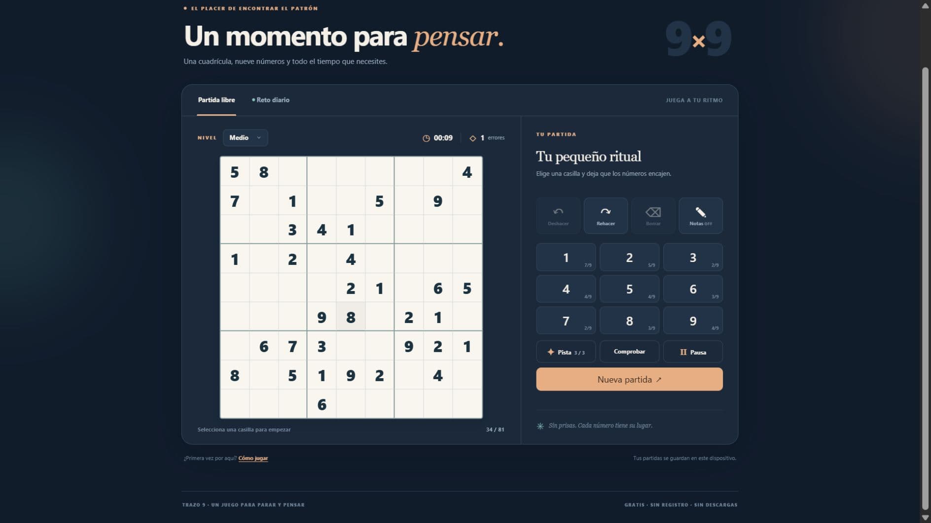 Captura de Sudoku Trazo 9