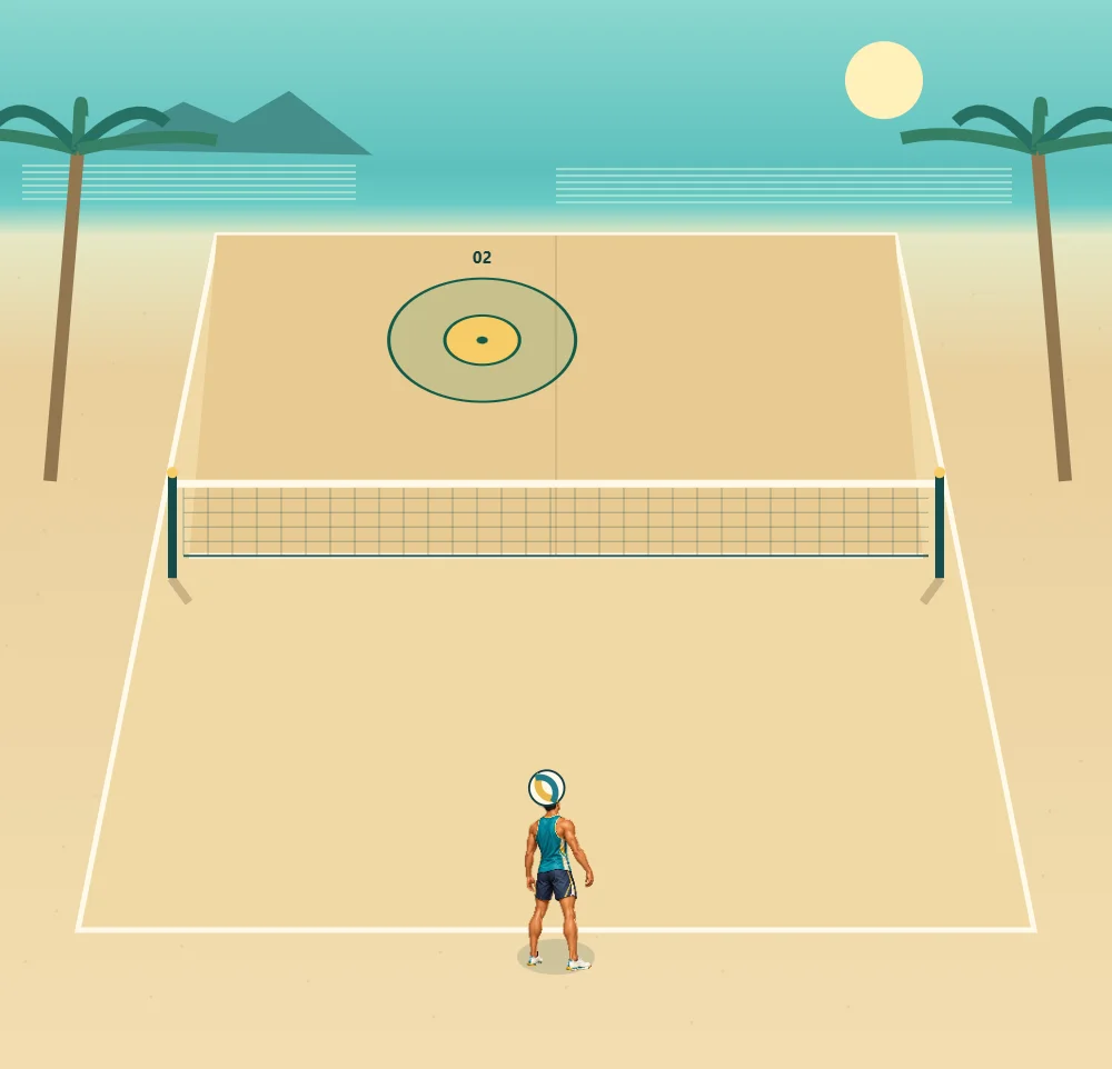 Vóley Playa Precisión: resultado