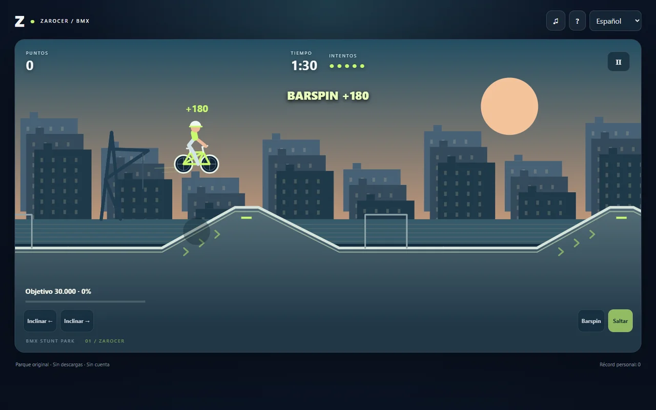 BMX Stunt Park: salto en el puerto