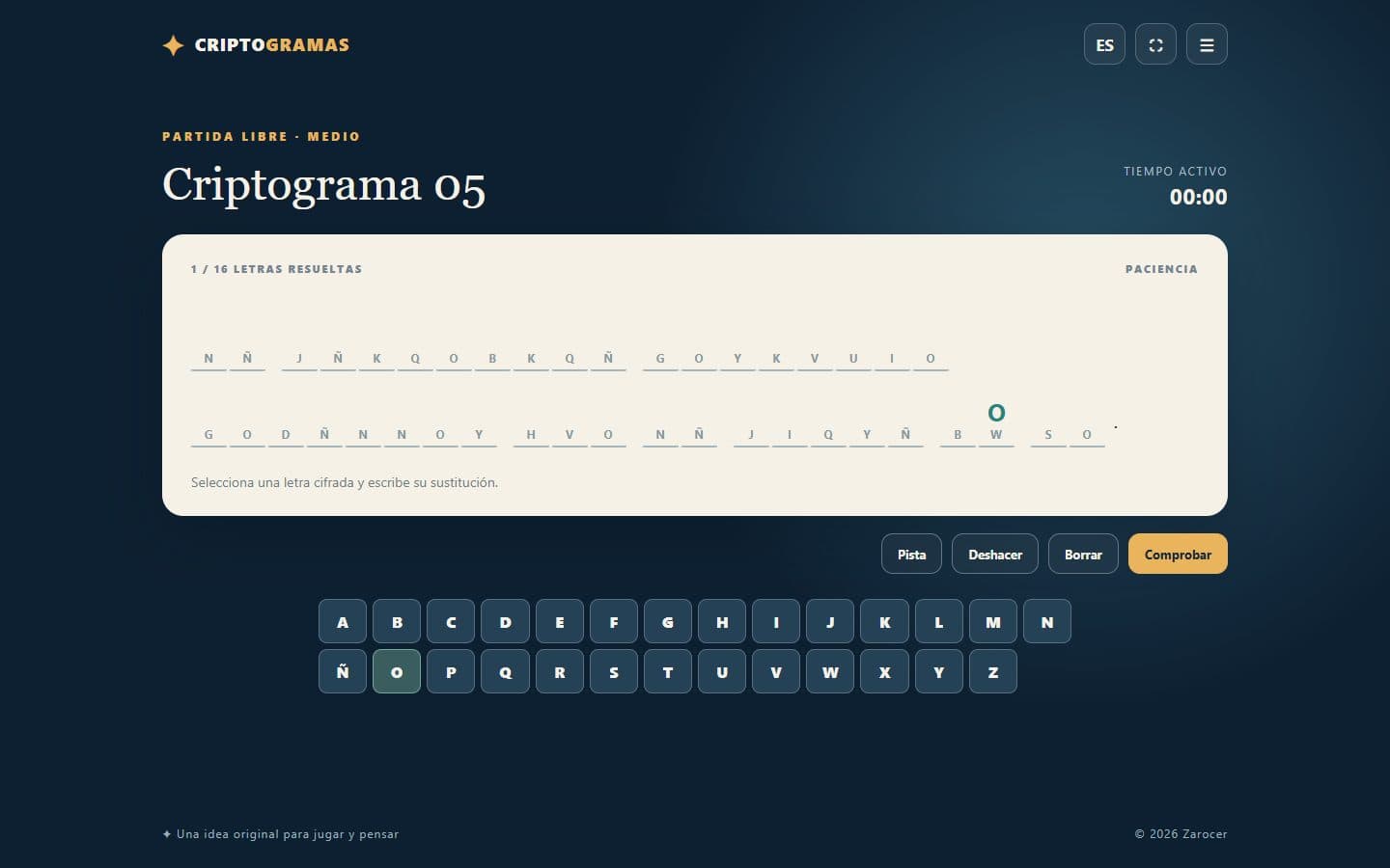 Captura de Criptogramas