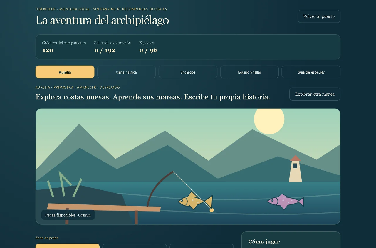 Tidekeeper: pesca y colección: captura de la versión 2.0.0, 1