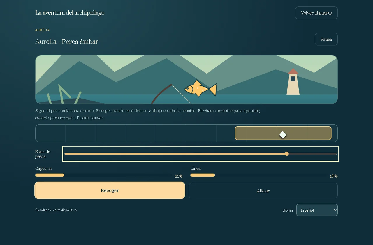 Tidekeeper: pesca y colección: captura de la versión 2.0.0, 2