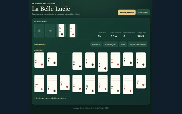 Arte promocional de Solitario La Belle Lucie