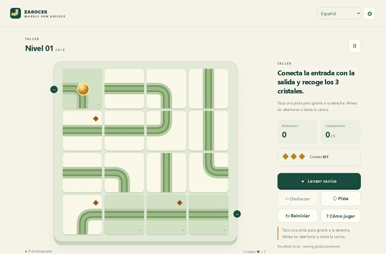 Marble Run Builder: Constructor de pistas: Pista de canicas y casillas giratorias