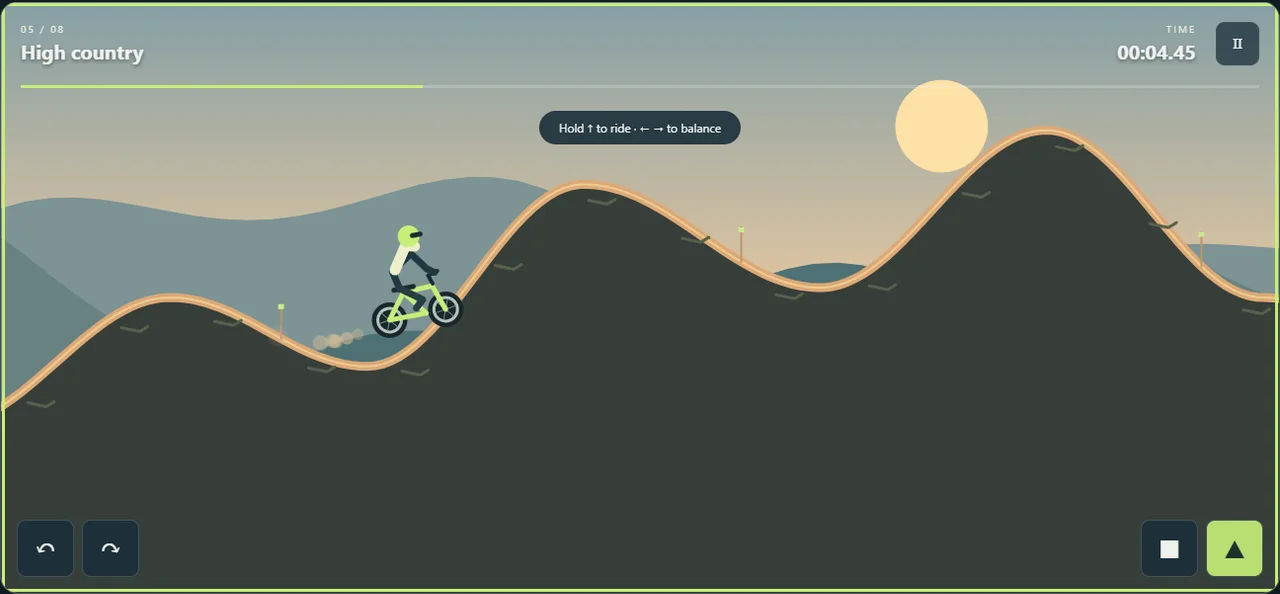 Motorbike Trials: resultado de una pista