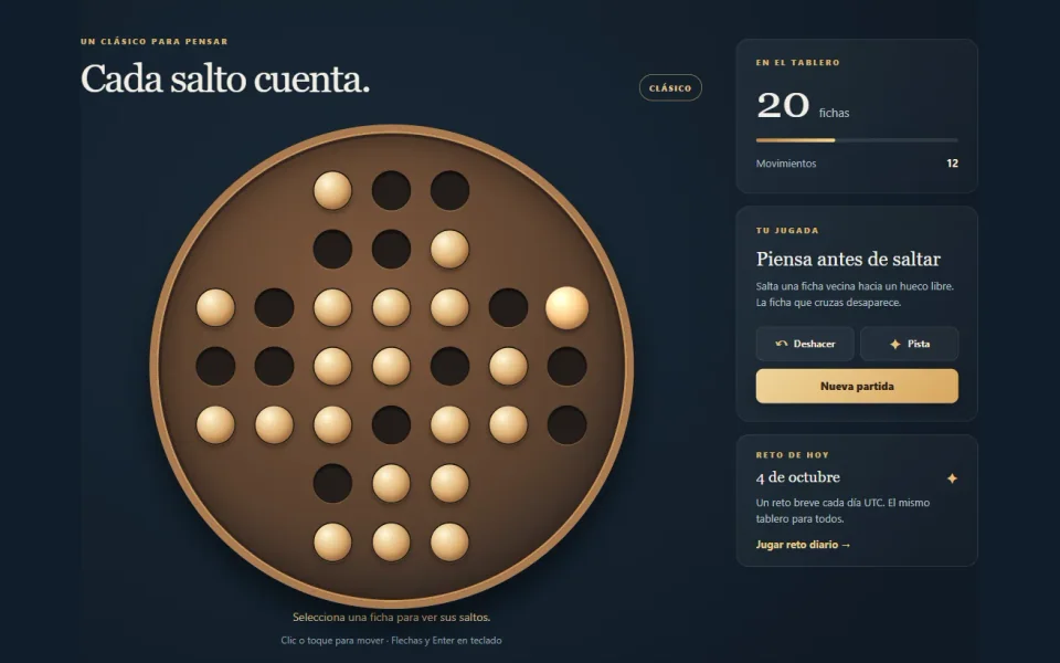 Arte promocional de Solitario de fichas