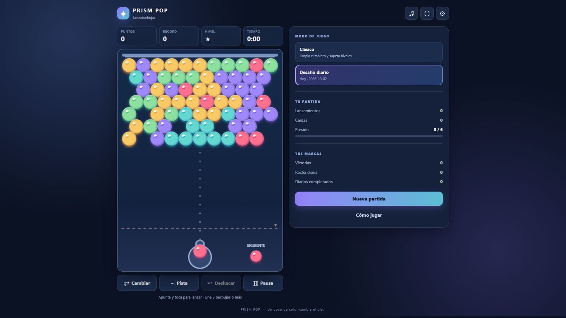 Capturas del juego 3: Prism Pop: Lanzaburbujas