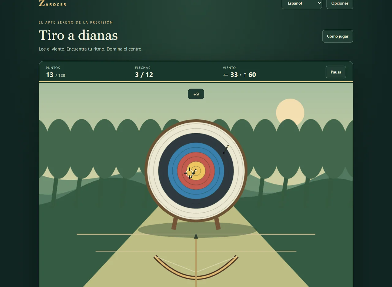 Tiro a dianas: lanzamiento