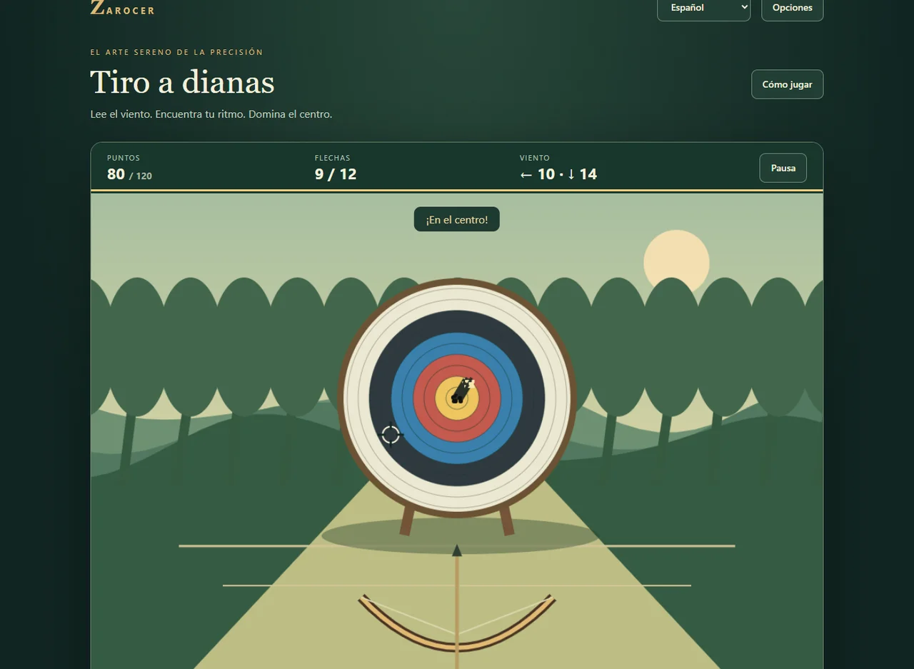 Tiro a dianas: resultado