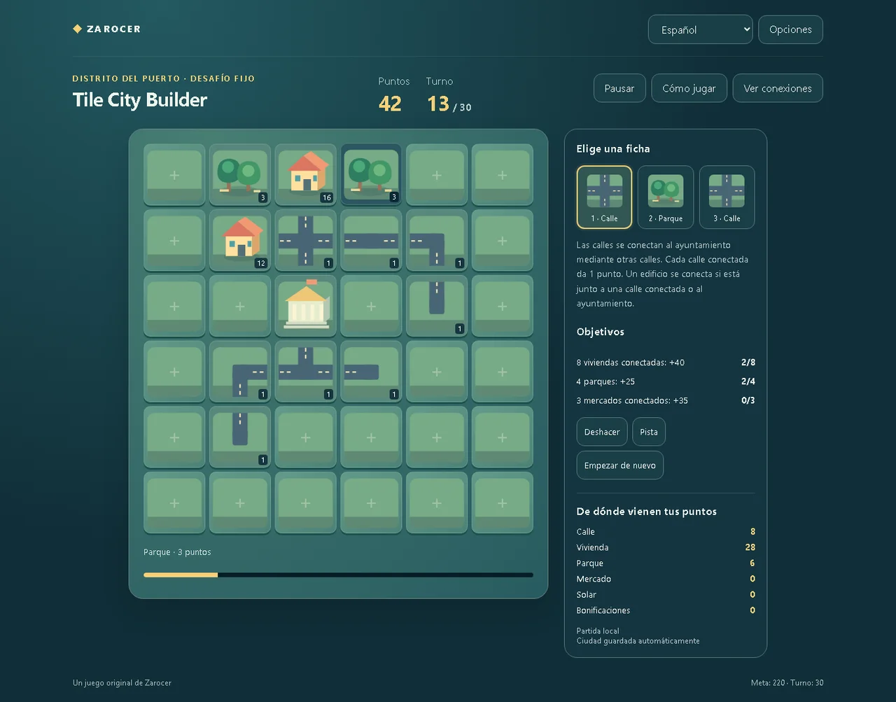 Tile City Builder: captura de la versión 1.3.0, 1