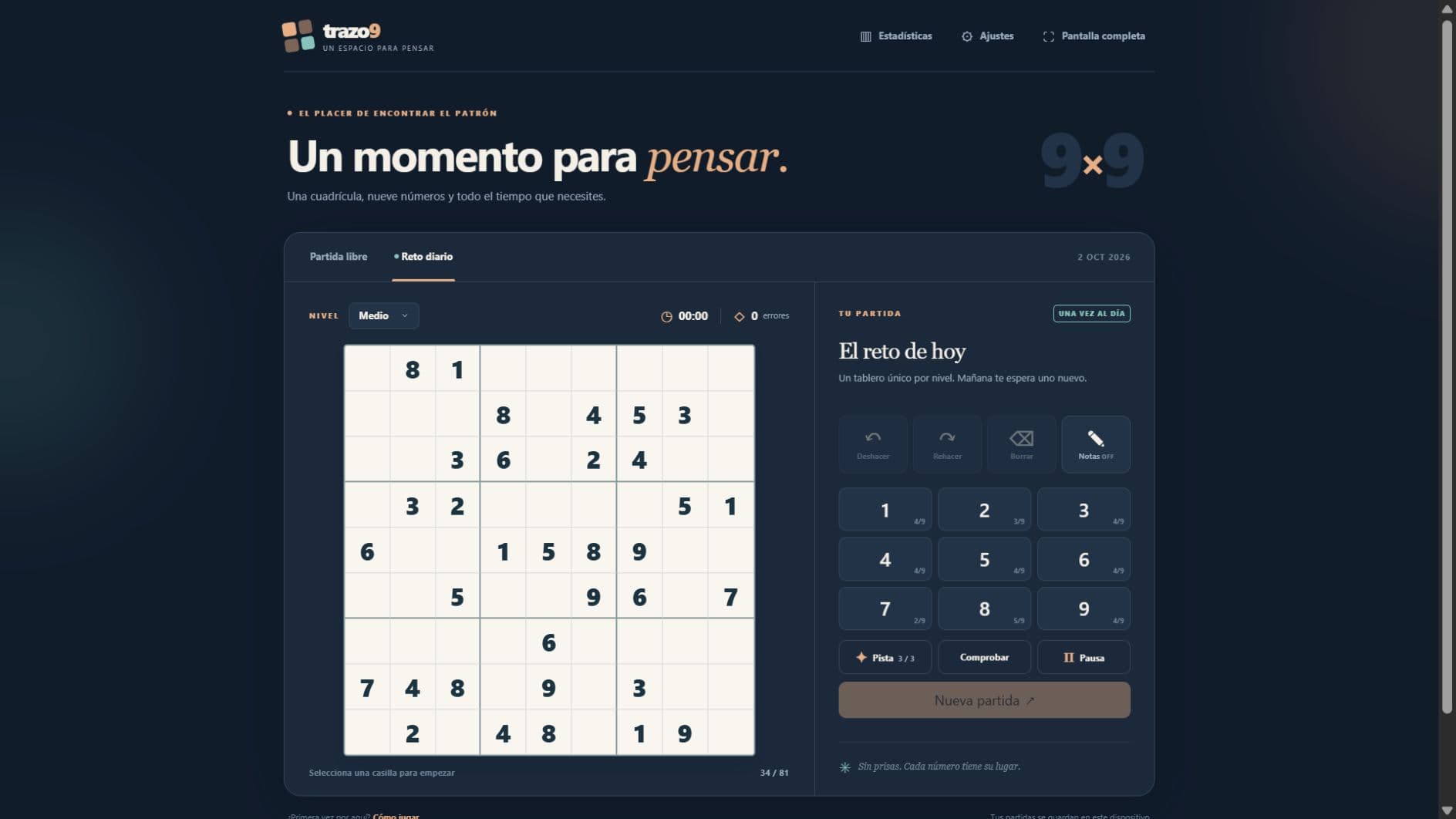 Capturas del juego 2: Sudoku Trazo 9
