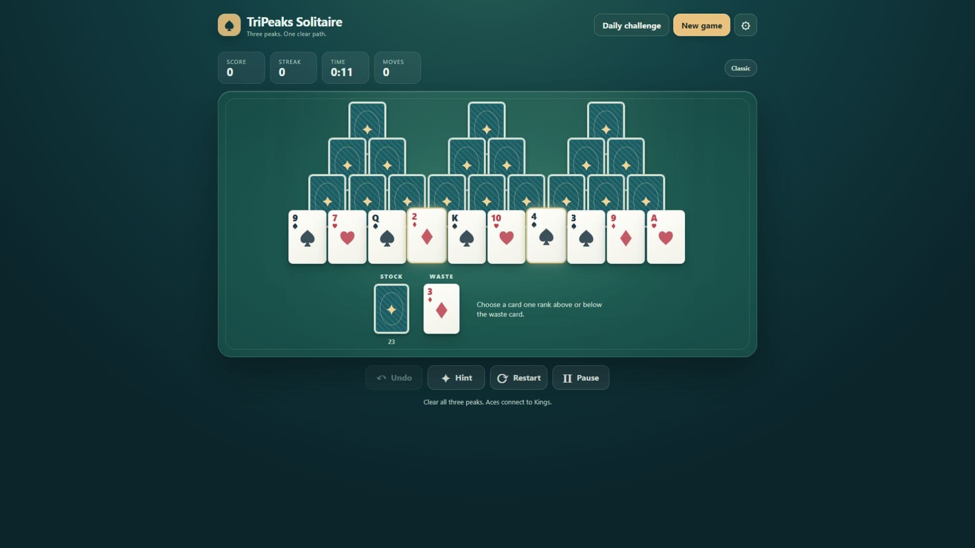 Capturas del juego 2: Solitario TriPeaks