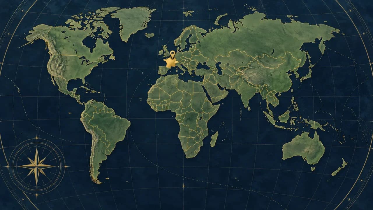 Portada de Atlas Sprint: ubica países en el mapa con un mapa del mundo