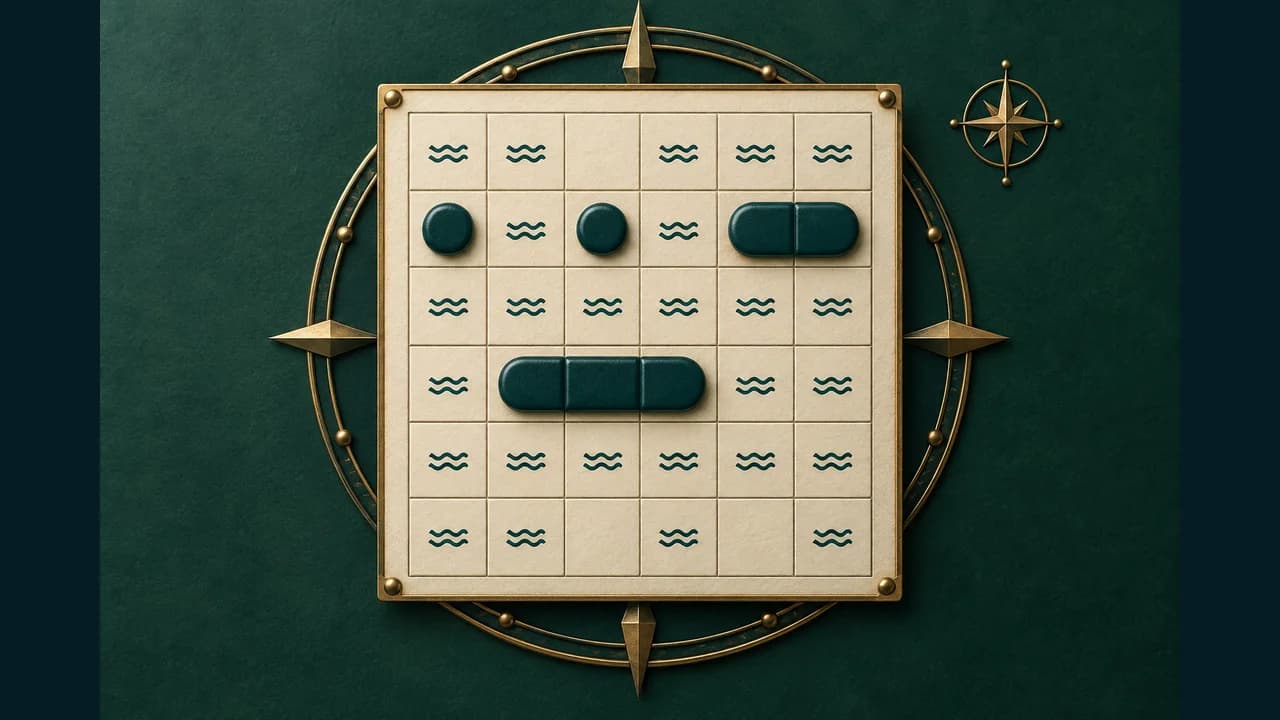 Portada de Barcos con una carta náutica, barcos y pistas numéricas