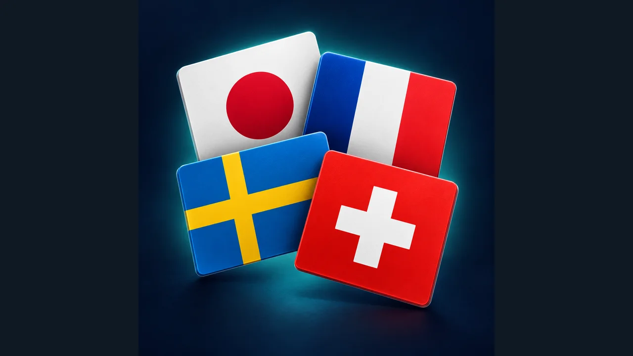 Portada de Reconocer banderas con banderas de países